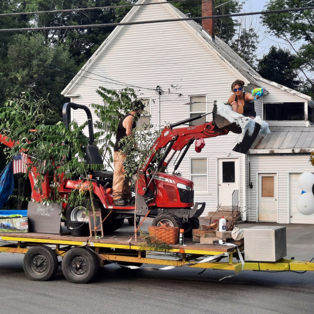 Phillips Old Home Days float with the motto “Tell me you’re from Maine without telling me you’re from Maine”