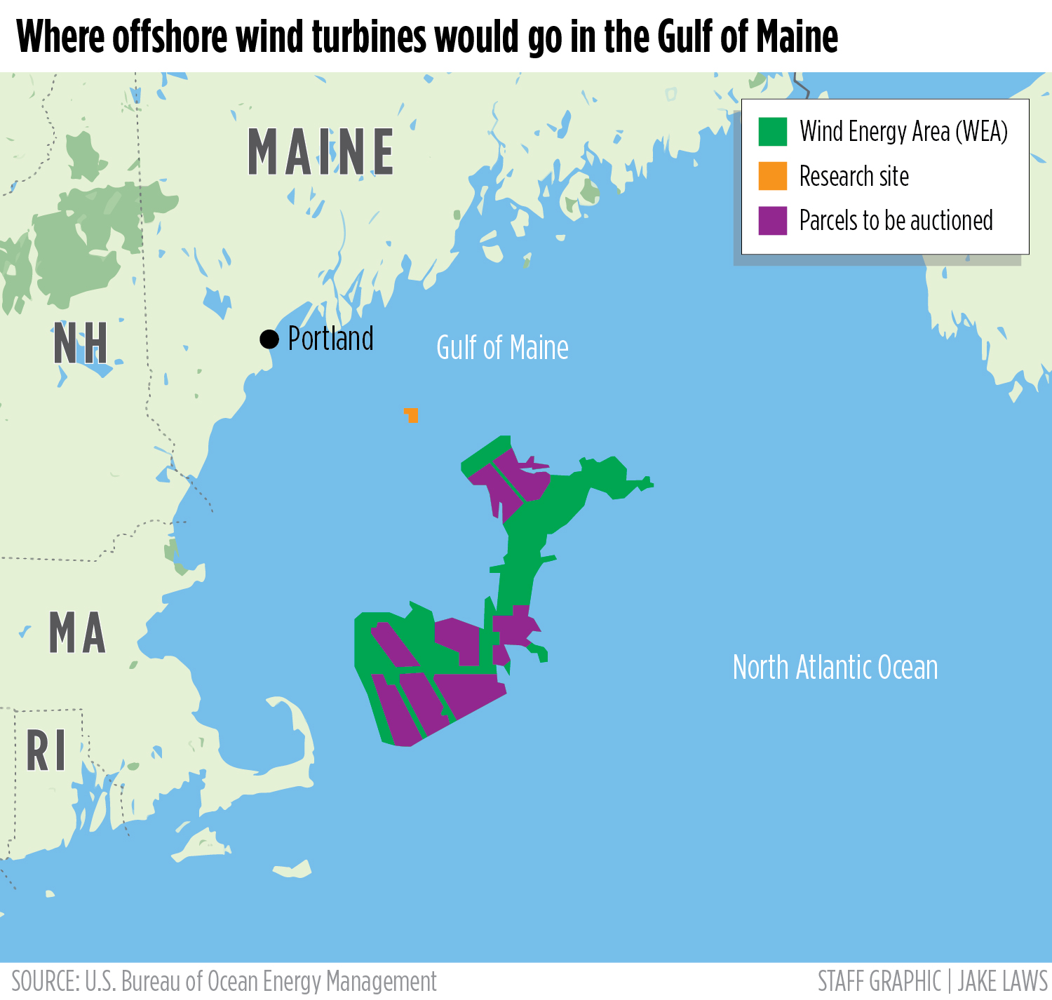 8 offshore wind leases in Gulf of Maine up for auction next week
