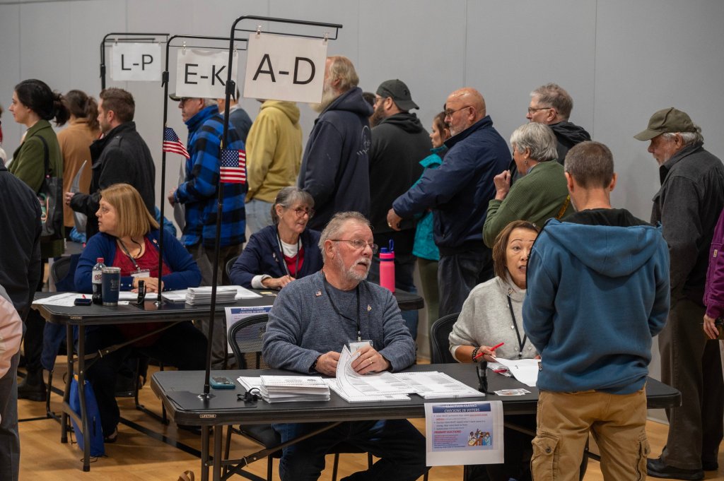 ‘Our democracy in action’: High turnout reported as voters across central Maine flock to polls