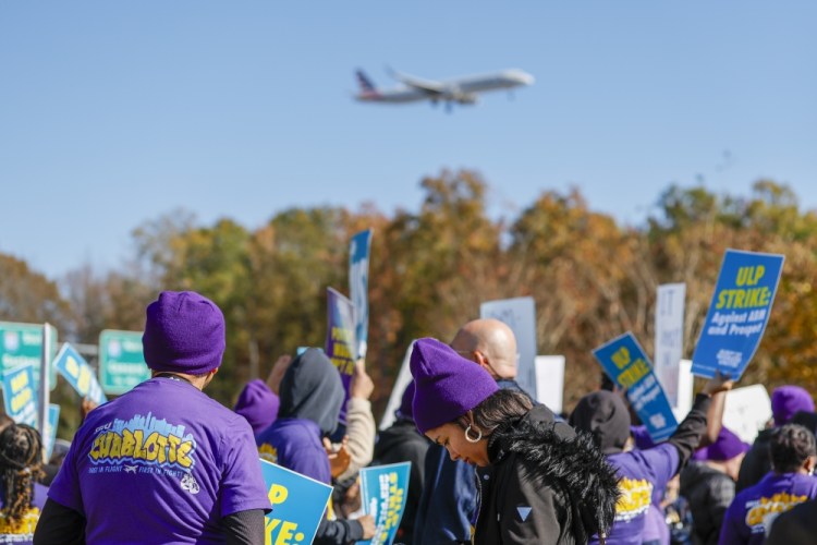 Charlotte Airport Workers Strike