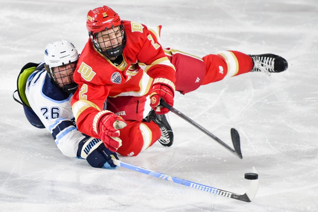 Denver beats Maine men’s hockey with late goal