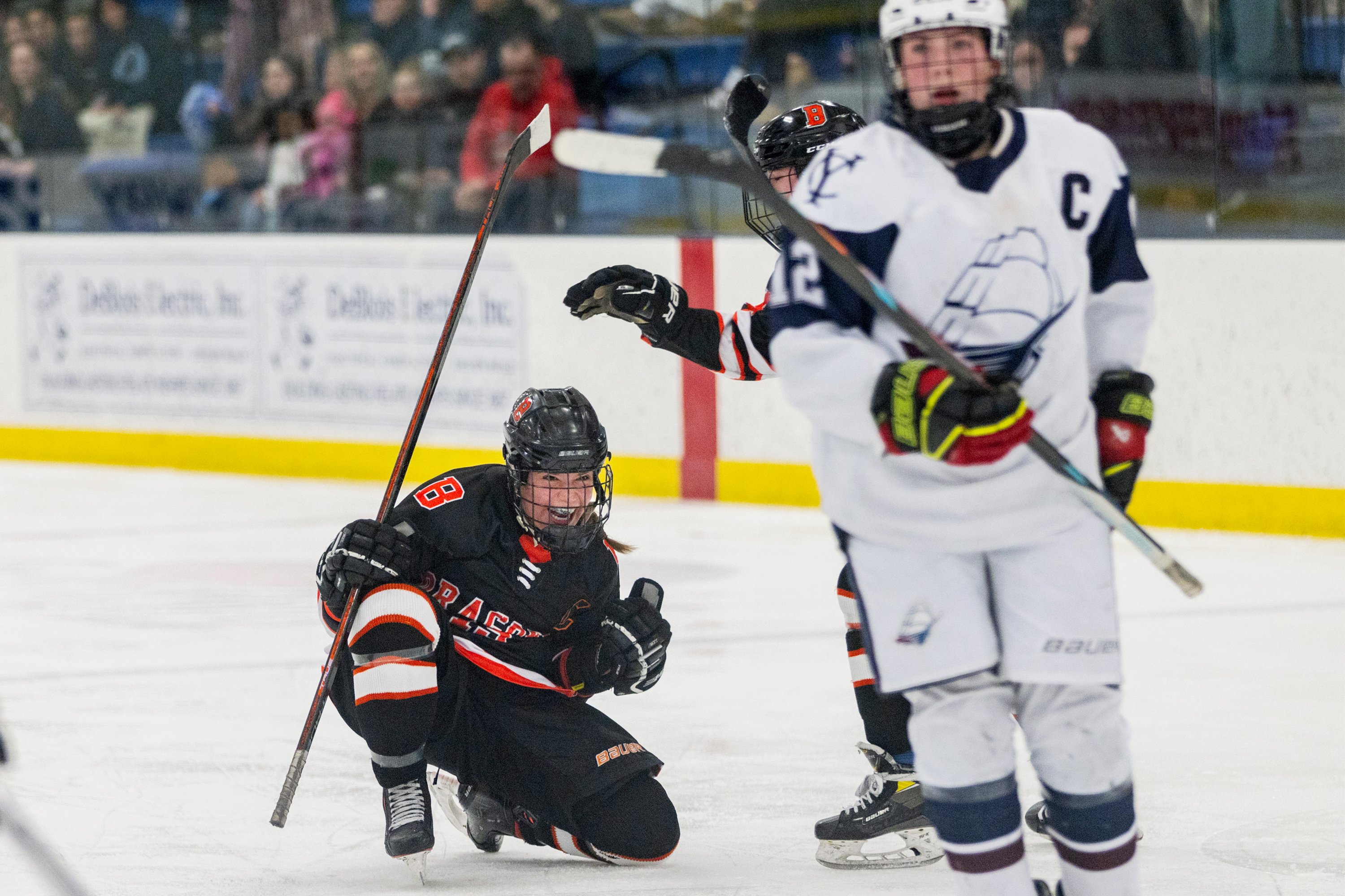 Brunswick girls hockey overcomes illness, beats Yarmouth/Freeport in regional final