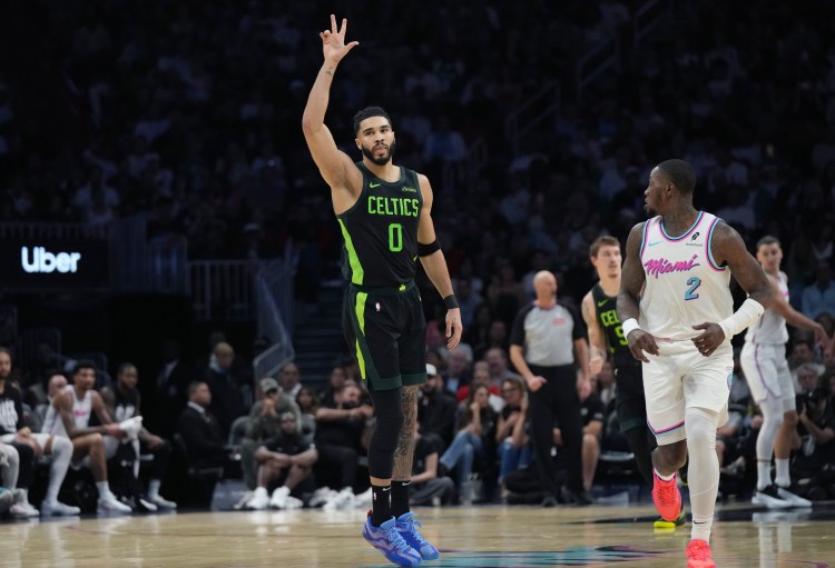 Jayson Tatum, Sam Hauser propel Celtics in rout