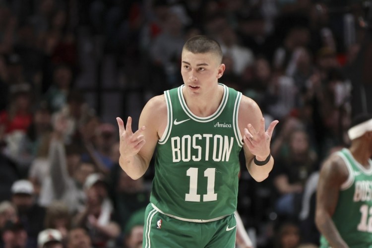 Celtics Trail Blazers Basketball