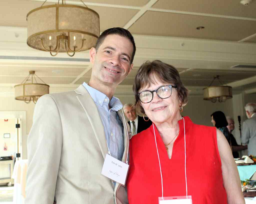 Erin St. John shares his recovery story at MaineHealth Behavioral Health event