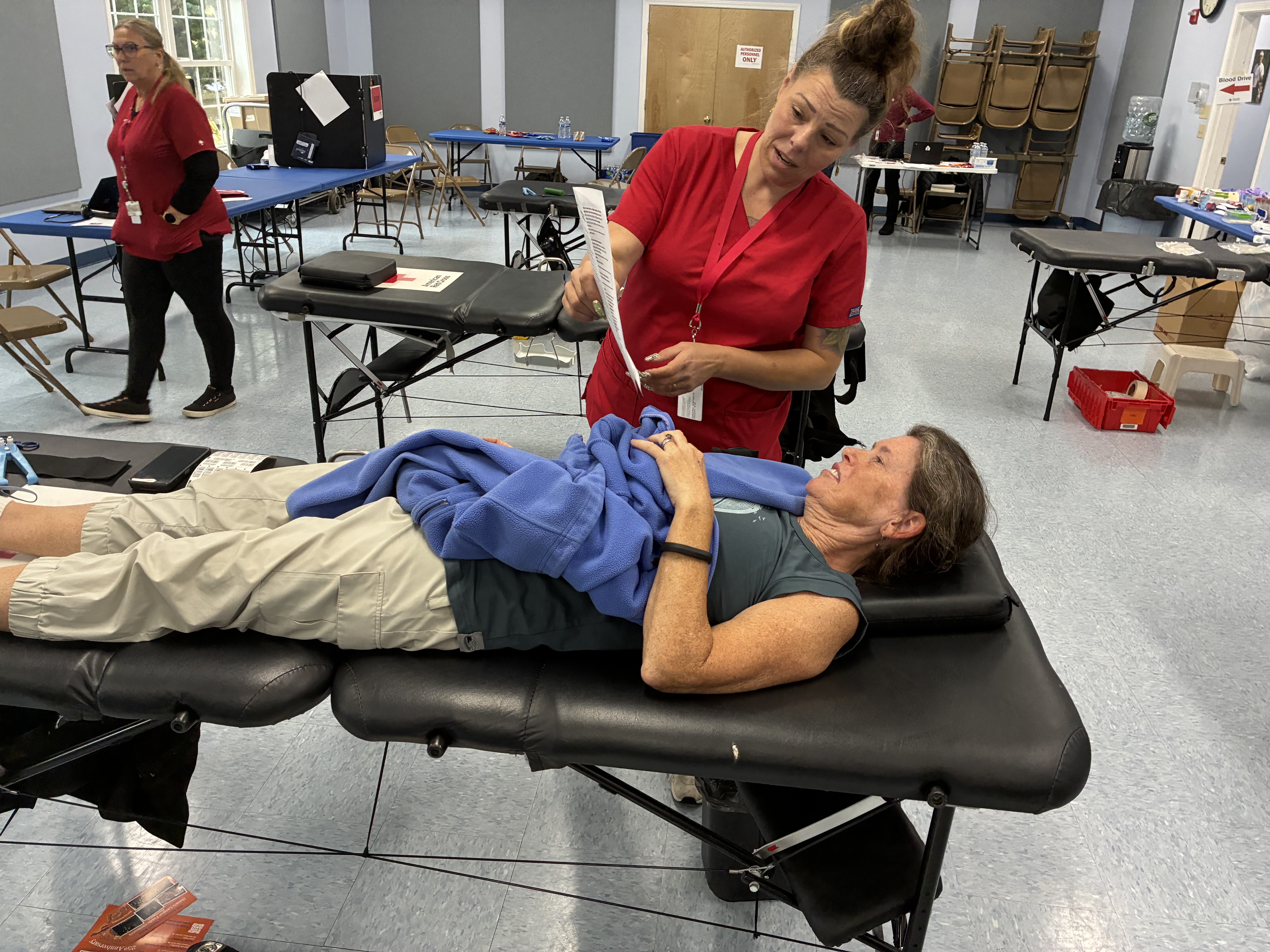 Casco community members give blood, a resource always in need