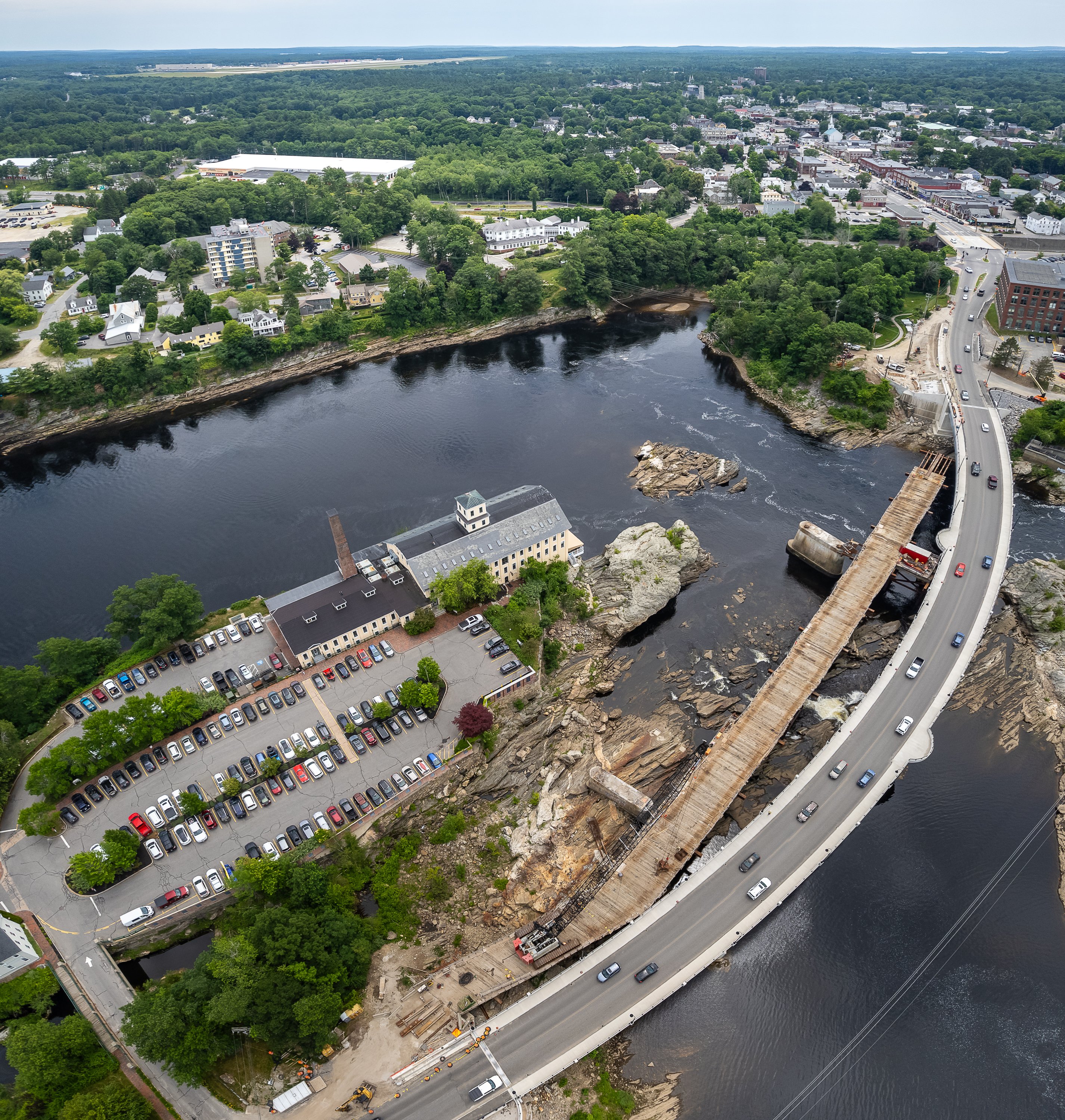 Bird's-eye view of Topsham-Brunswick bridges | Photos