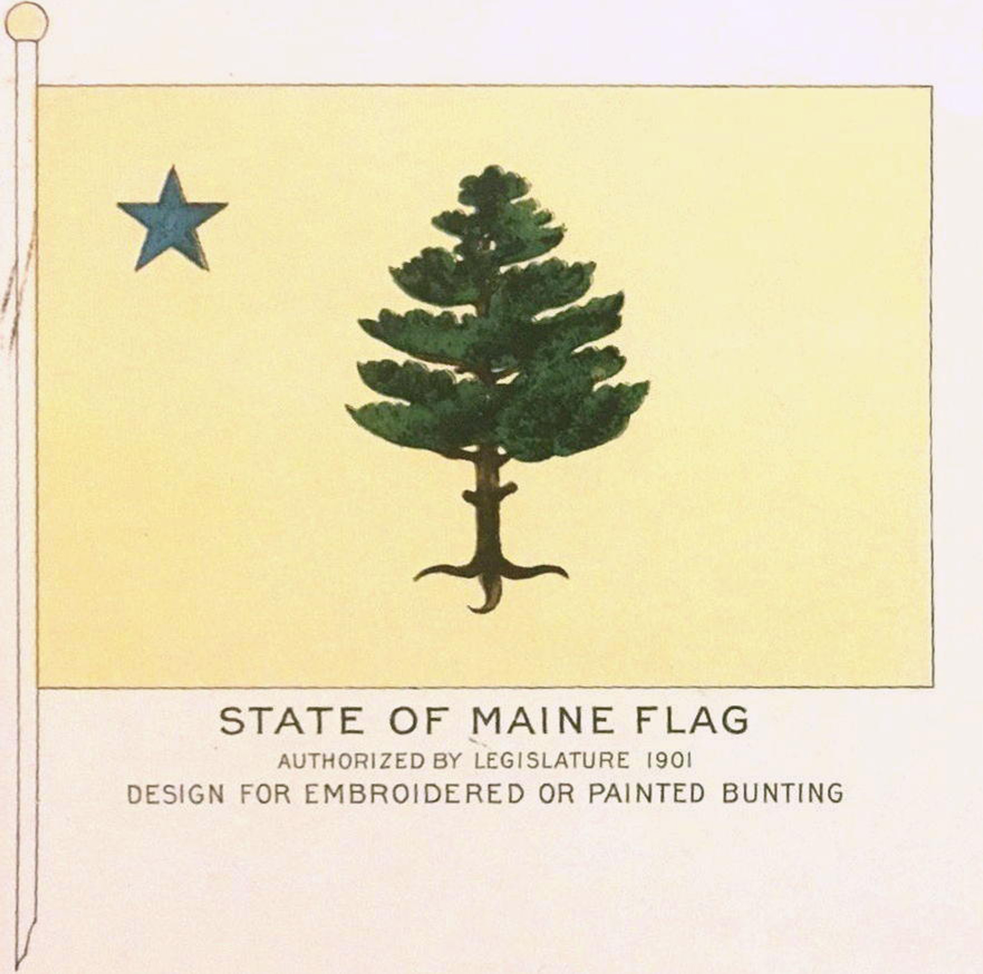 A wrinkle in Maine flag debate: Popular old design isn’t the original