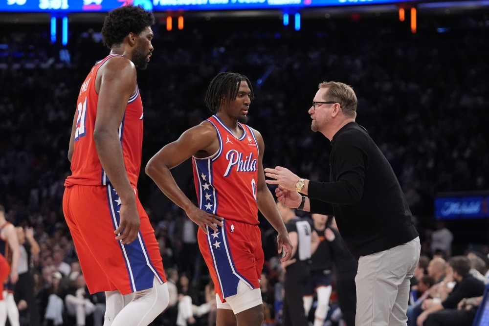 NBA says Philadelphia’s Tyrese Maxey was fouled twice on play that led ...