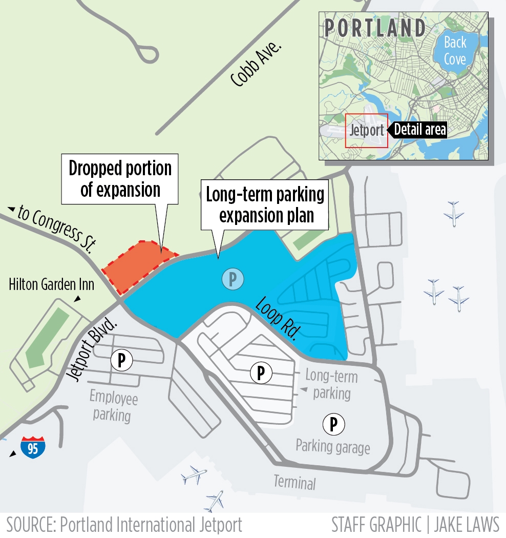 Portland jetport pitches parking expansion plan for city, state review